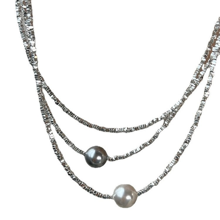 1673 925 silver pearl necklace