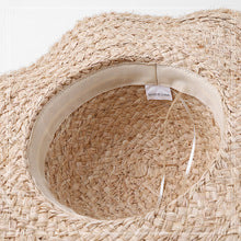 2166 raffia handmade lace knot beach hat