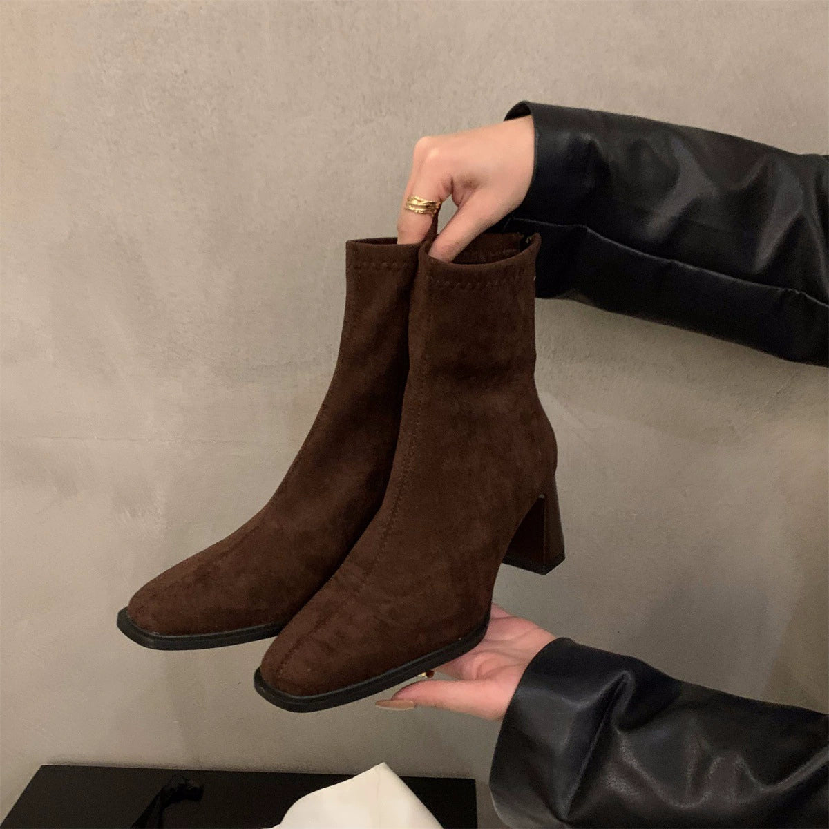 5203 fashion genuine leather boots