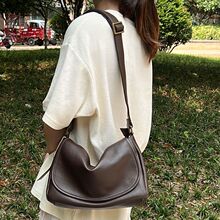 993 soft genuine leather flap crossbody bag