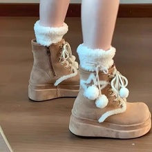 2601 Chunky sole lace up boots