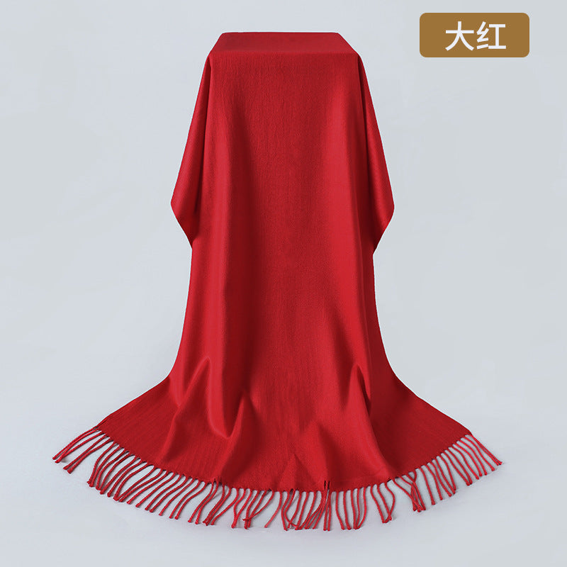 805 solid wool pashmina
