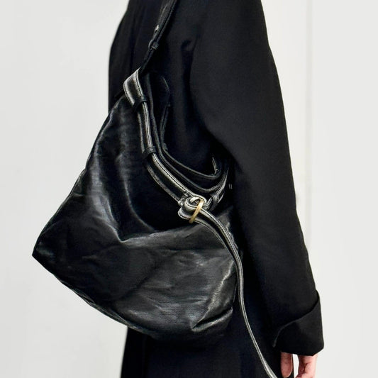 1893 leather hobo shoulder bag