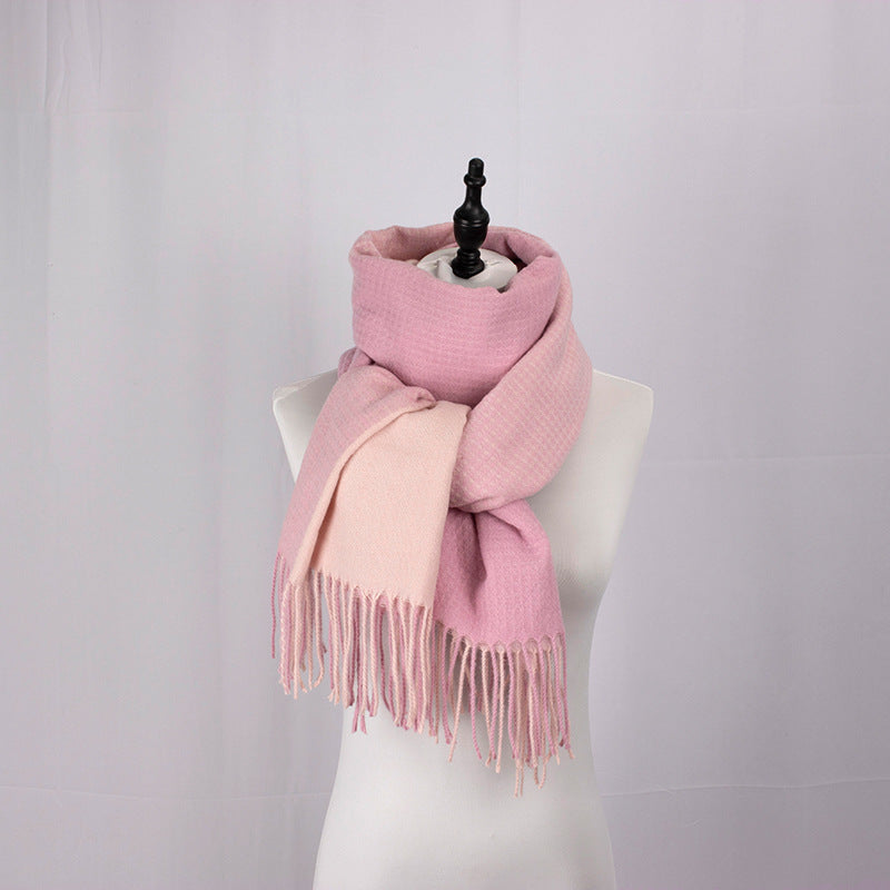BT-S1 plaid cashmere scarf