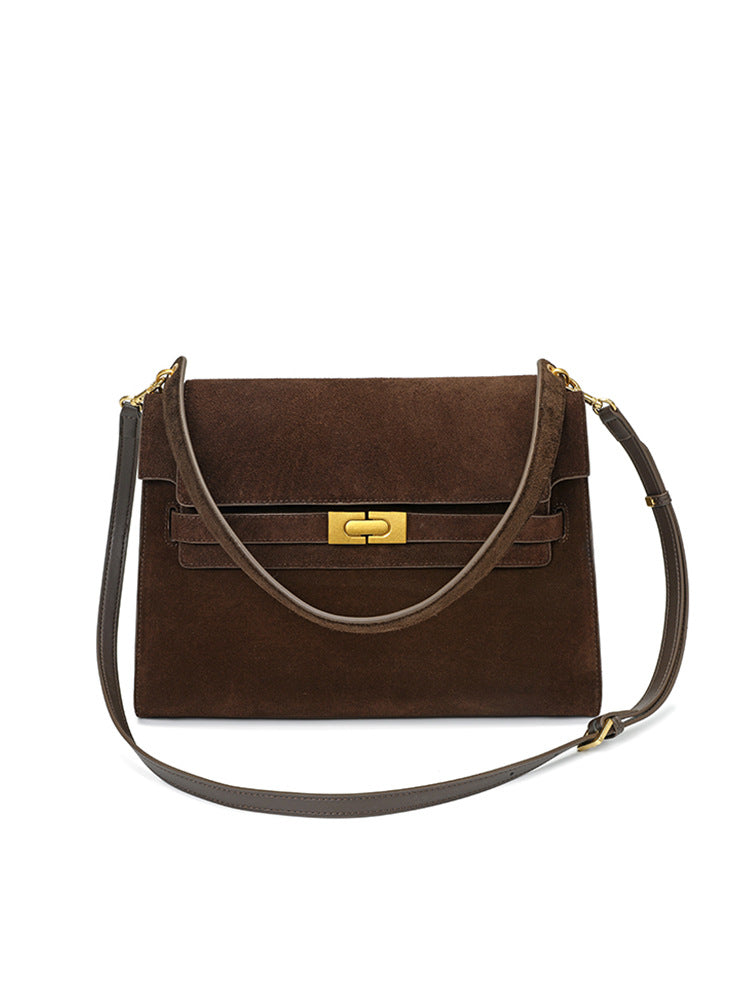 3926 New in suede shoulder bag