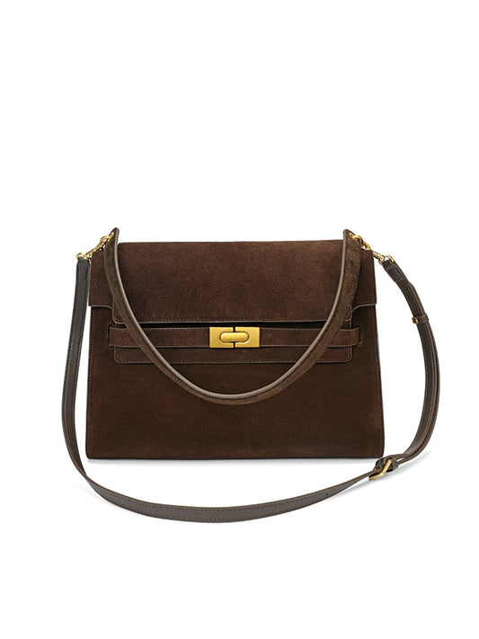 3926 New in suede shoulder bag