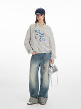 2392 women's oversized casual sweatshirt
