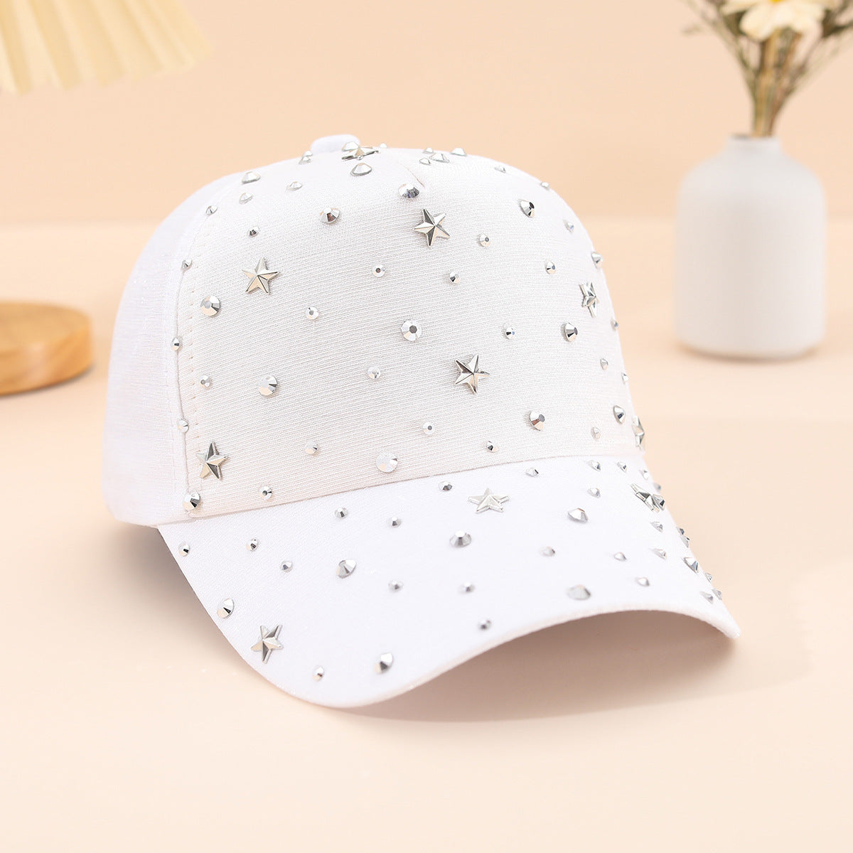563 trendy rivet outdoor sun cap