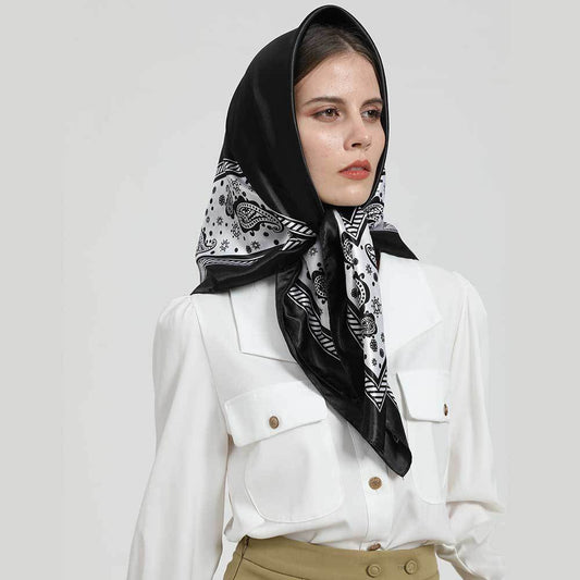 2337 90*90cm imitaiton silk shawl