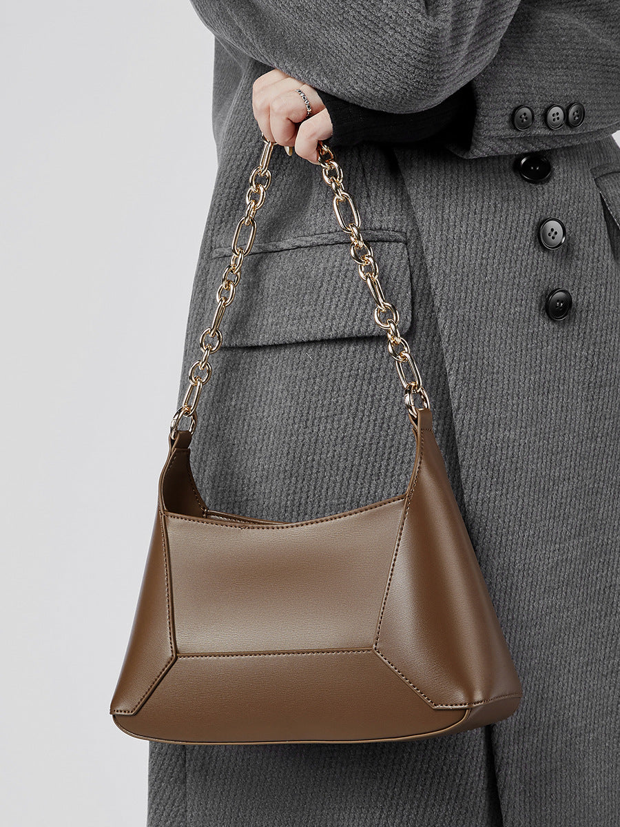 1936 cowhide chain shoulder bag