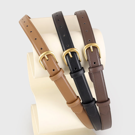 2155  2.5cm wide women leather belt