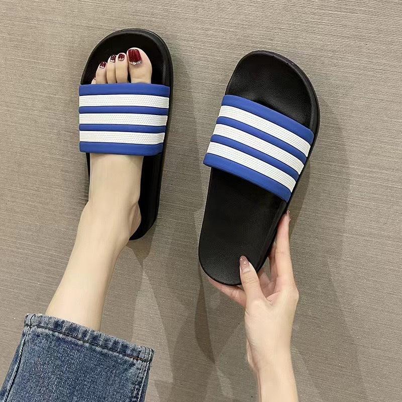 4435 unisex stripe slippers