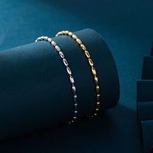 2702 925silver bead chain bracelet