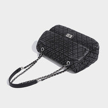 2722 denim flap chain bag