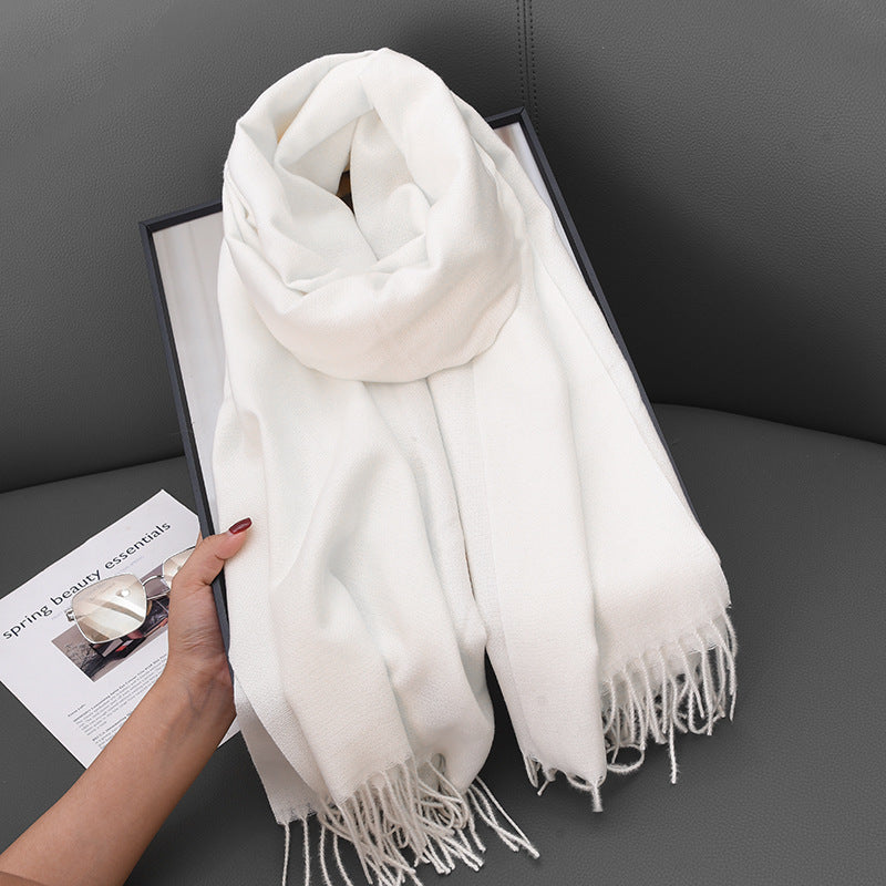 285 solid winter scarf