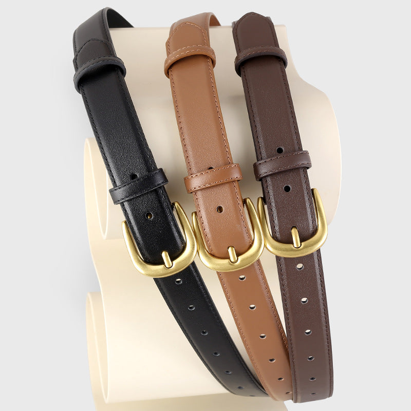 2139 pin bucket leather belt