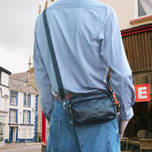 2656 genuine leather  men's crossbody bag