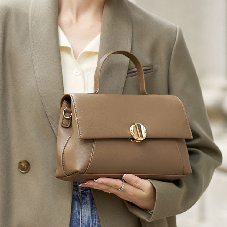1673 women flap solid handbag