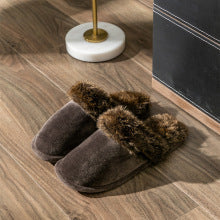 2574 unisex winter cozy wool slide