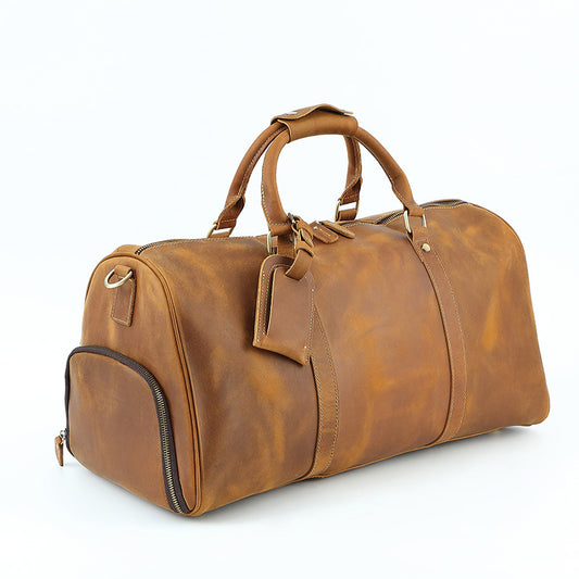 FK1 genuine leather travel holdall