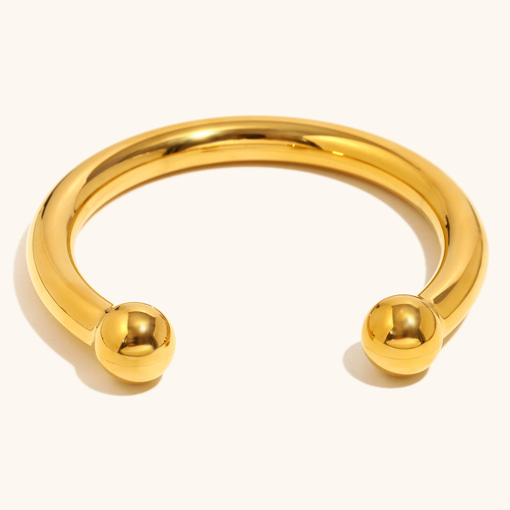 1159 18k plated open bangle trendy bracelets