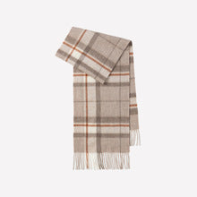 3140 winter wool plaid scarf for women
