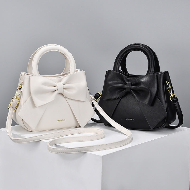 4247genuine leather women bowknot handbag