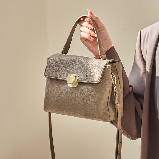 1754 cow skin casual handbag