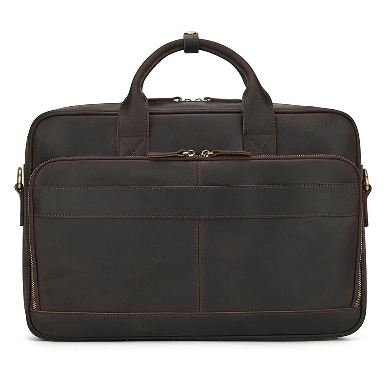 2280 vintage cow leather men's briefcase