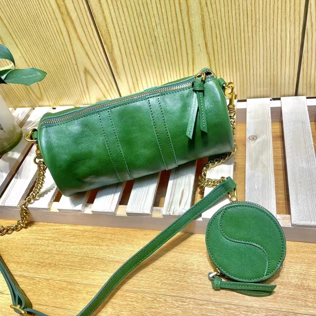 1713 vintage handmade 2pcs/set barrel bag