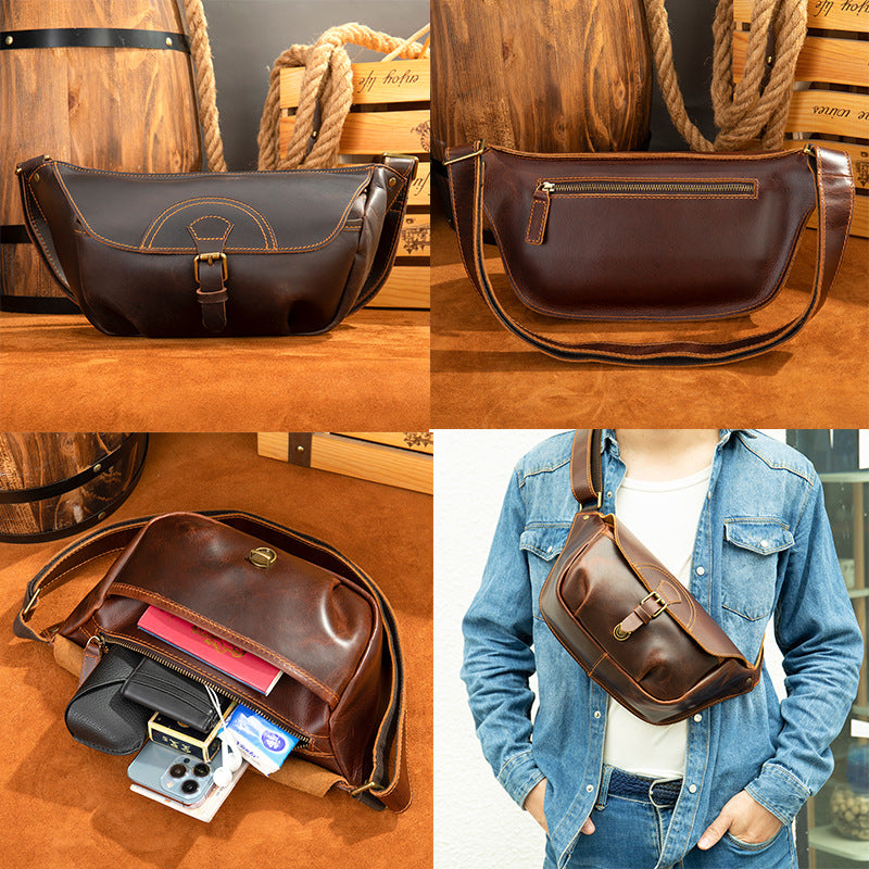 2101J-1 oilwax leather men's bag