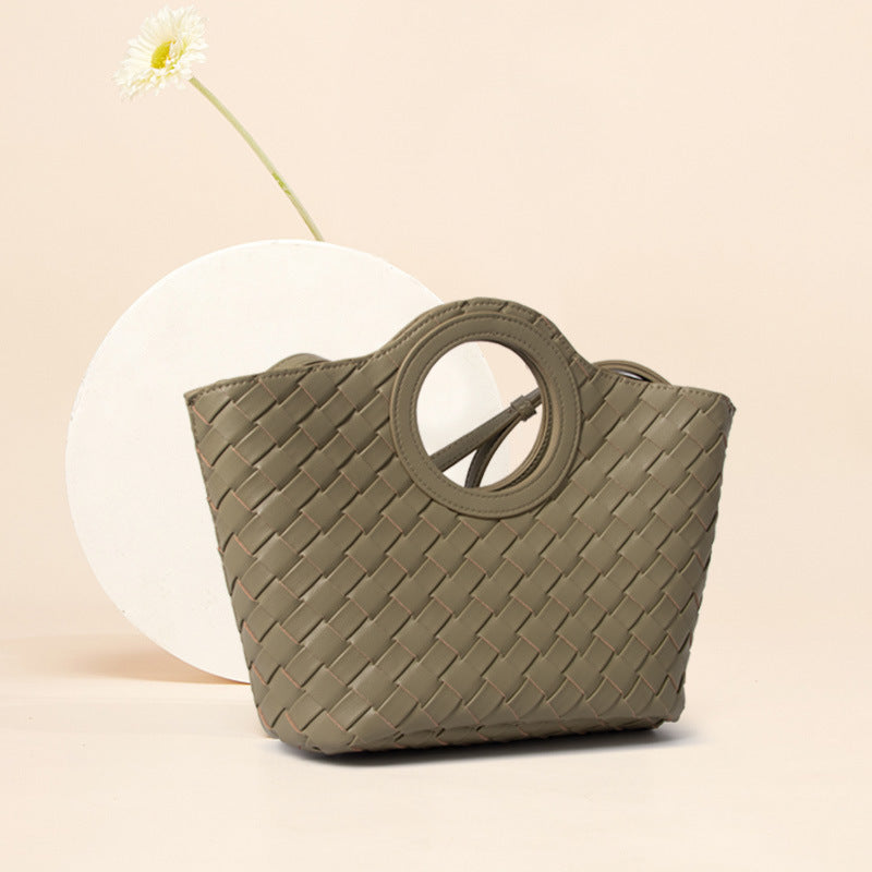 TW44 woven handmade basket bag
