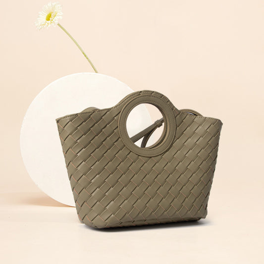 TW44 woven handmade basket bag