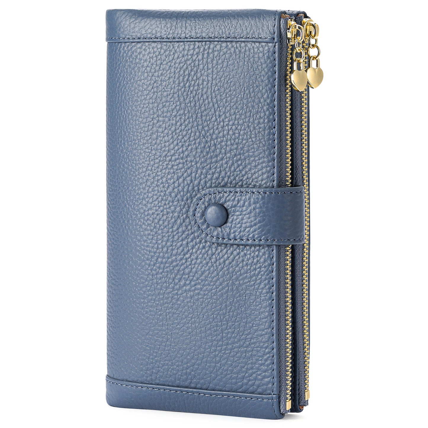 652 double zip long purse