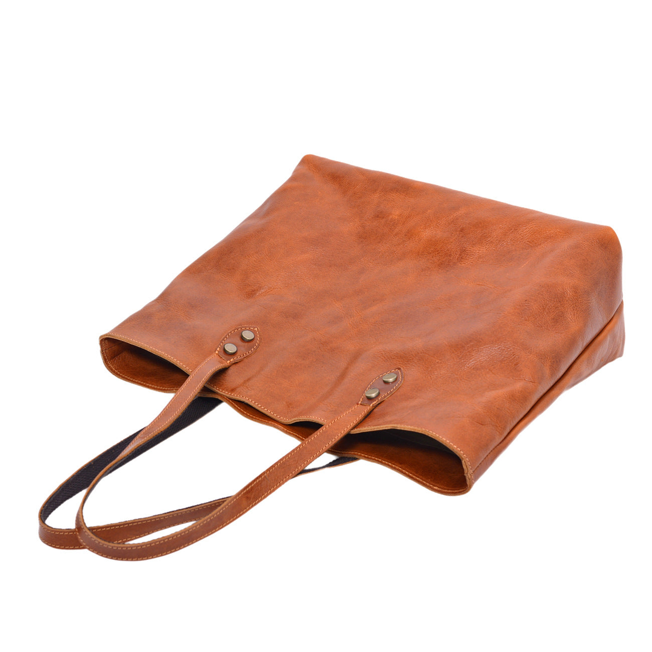 2224 genuine leather large shopping bag