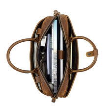 2634 Cowhide large briefcase bag