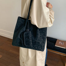 2719 large velvet shopping bag