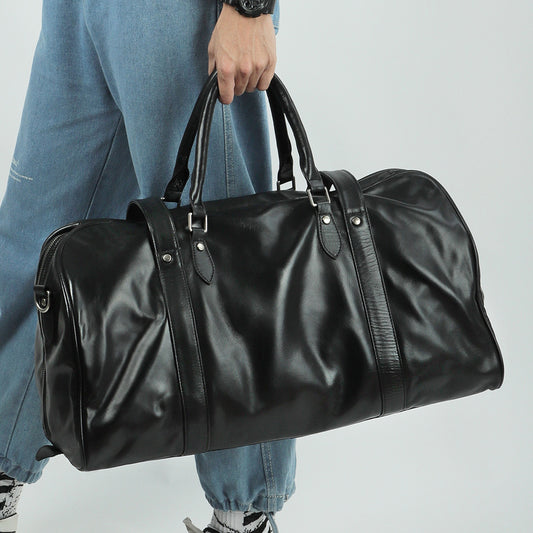 1490 large cow leather travel duffle