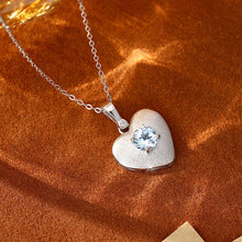 2725 925 silver heart shape necklace