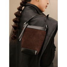 2599 vintage mini suede bucket bag