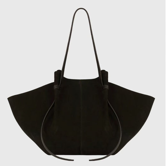 2003 suede leather large hobo bag