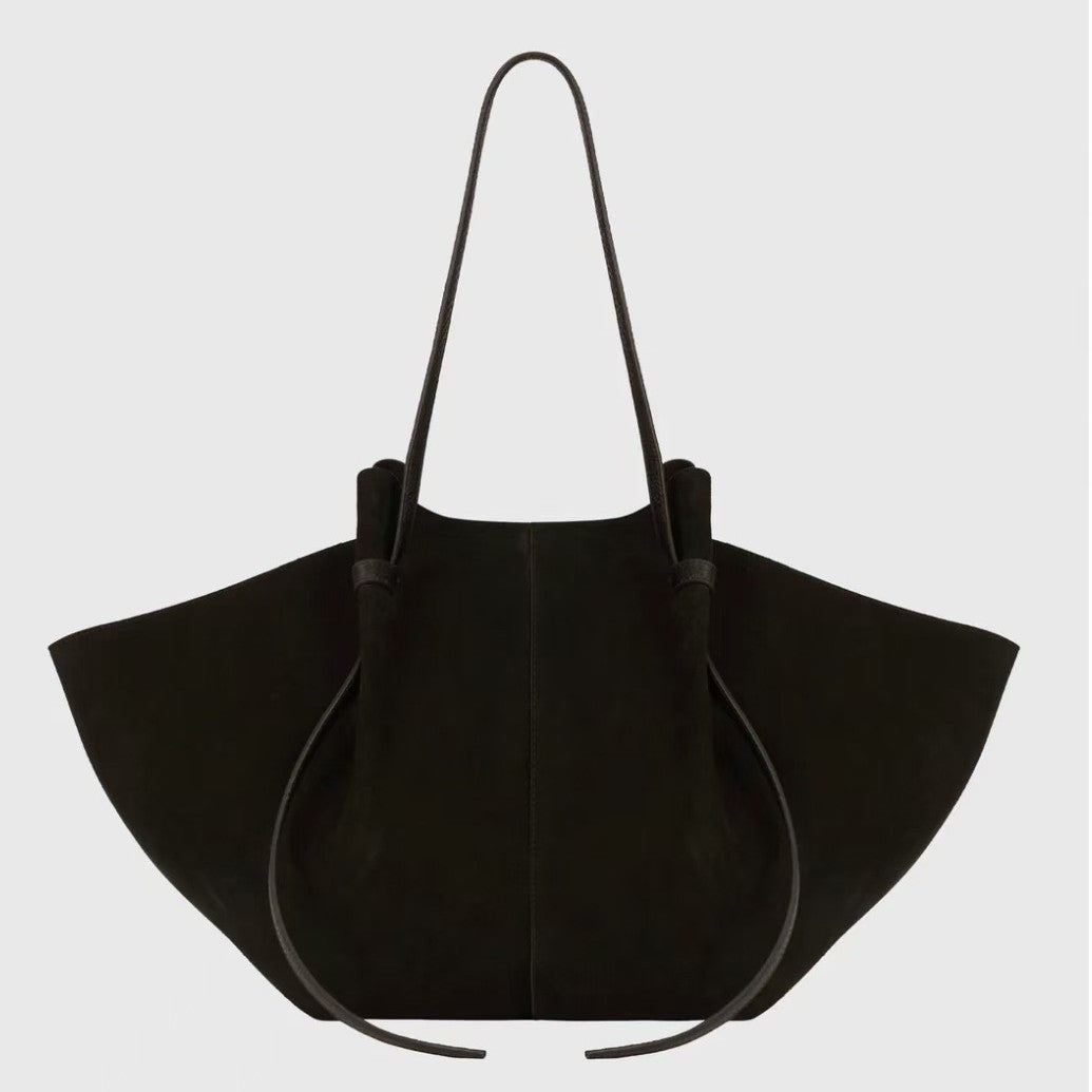 2003 suede leather large hobo bag