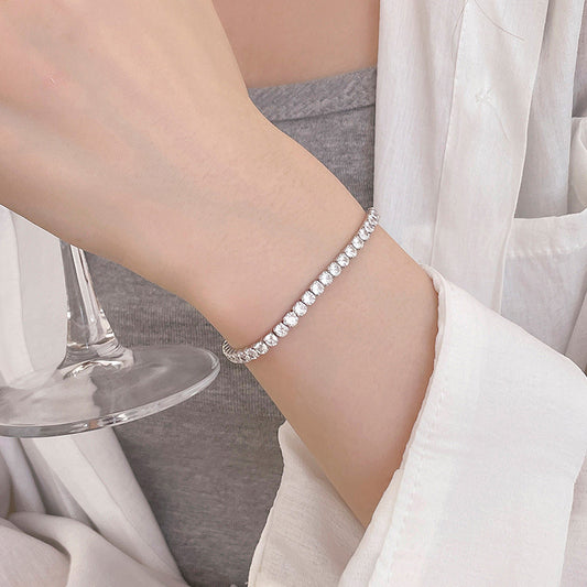 2358 S925 rhinestone shiny bracelet