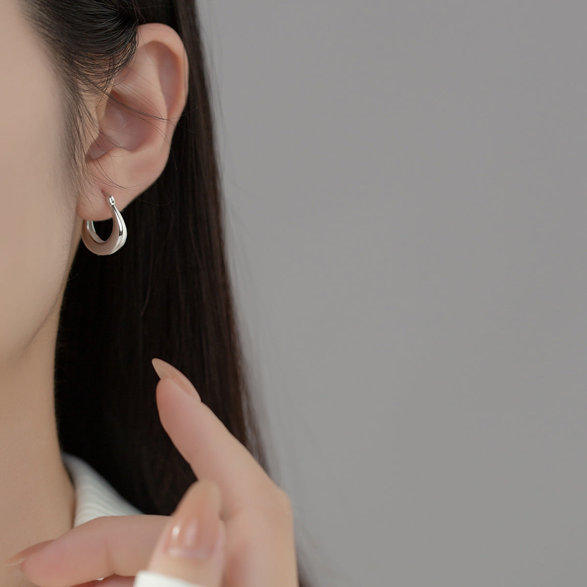 1968 925 silver needle earring for women