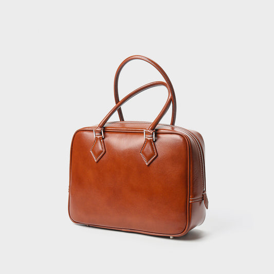 2338 genuine leather boston handbag