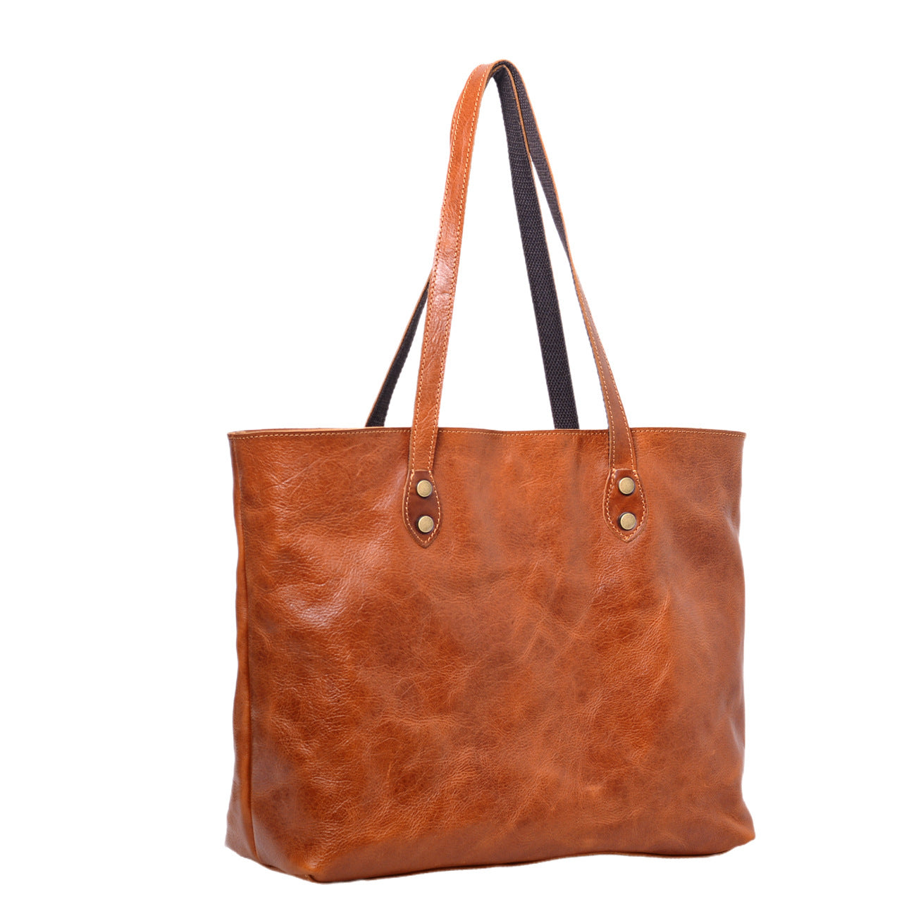 2224 genuine leather large shopping bag