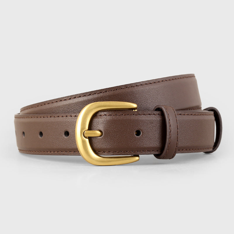 2139 pin bucket leather belt