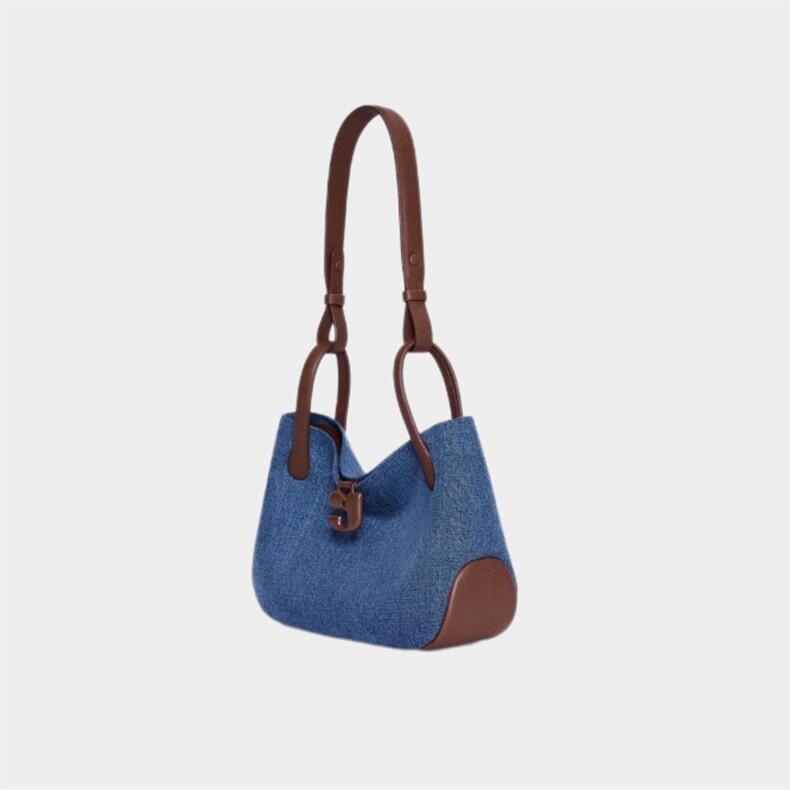 656 niche suede leather hobo bag