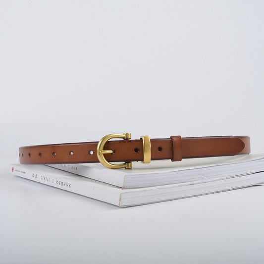 1026 2.3cm wide women belt for jeans