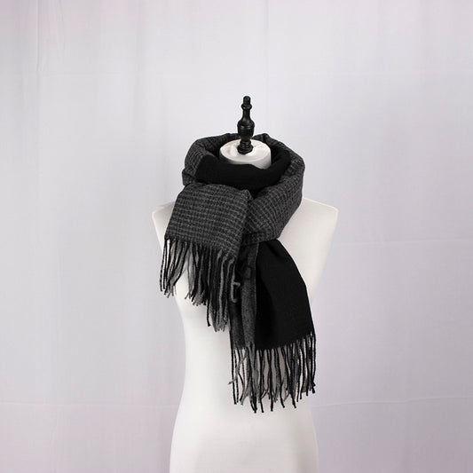 BT-S1 plaid cashmere scarf